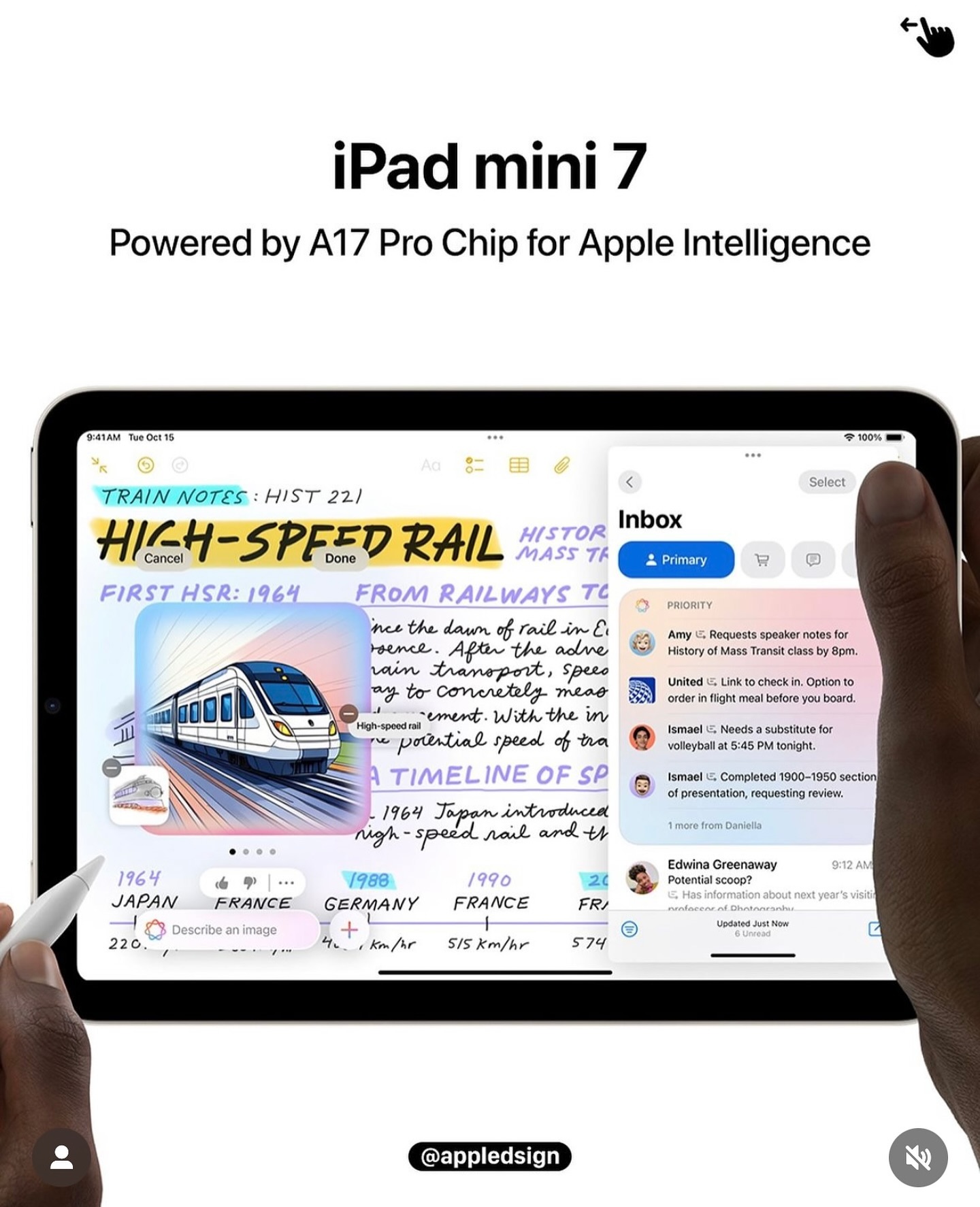 苹果, Apple iPad Mini 7,苹果AI,Apple, Apple Intelligence