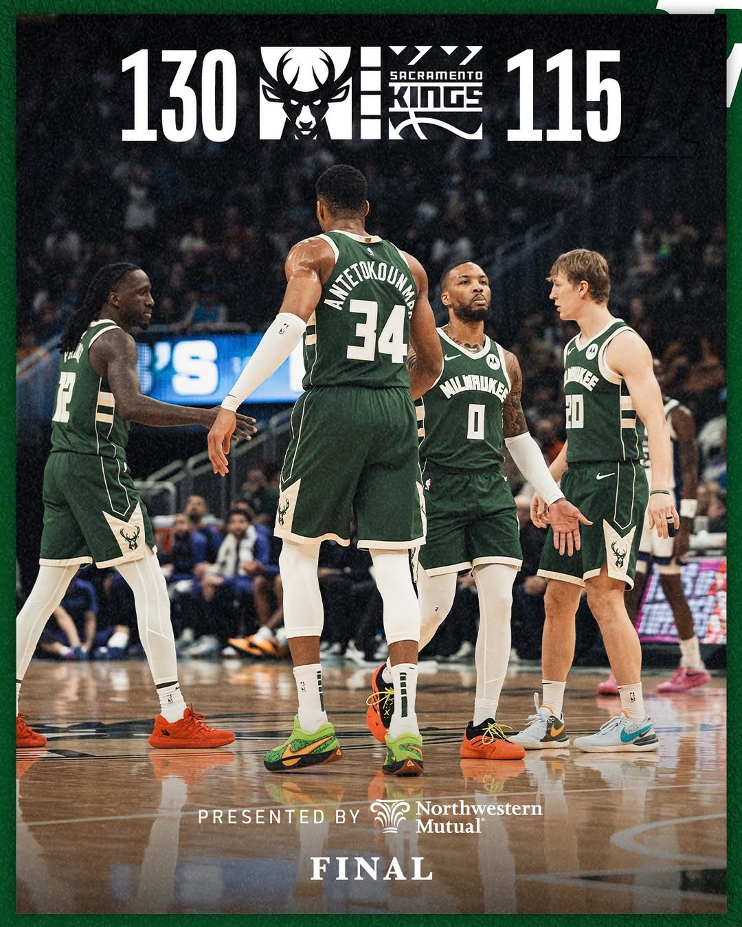 Milwaukee Bucks, 密尔瓦基公鹿, 字母哥, 国王, 常规赛,NBA